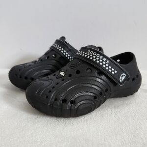 Doggers Black White Ultralite Cushioned Slip On Shoes Toddler Size 7-8